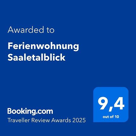 Ferienwohnung Saaletalblick Jena Esterno foto