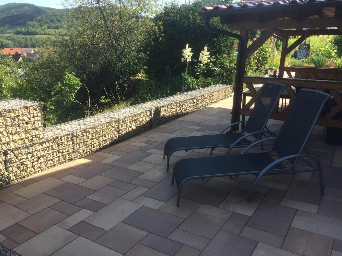 Ferienwohnung Saaletalblick Jena Esterno foto