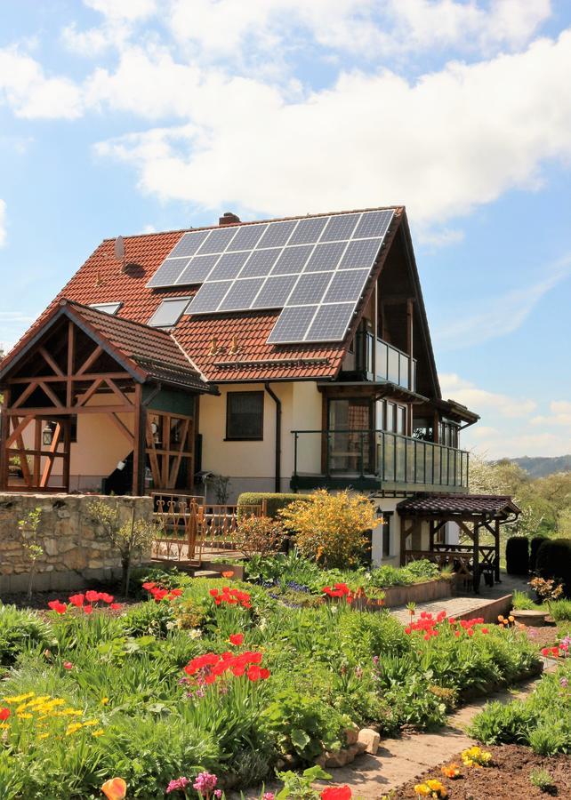 Ferienwohnung Saaletalblick Jena Esterno foto